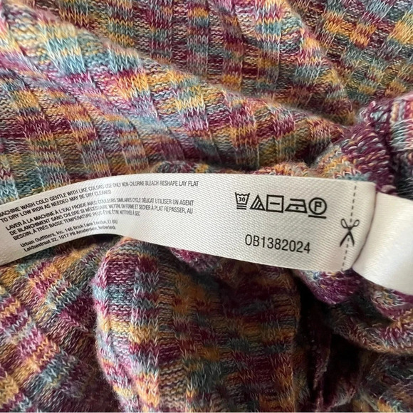 Anthropologie Daily Practice Open Backside Flouncy Pullover Sweater Space Dye - Picture 16 of 16